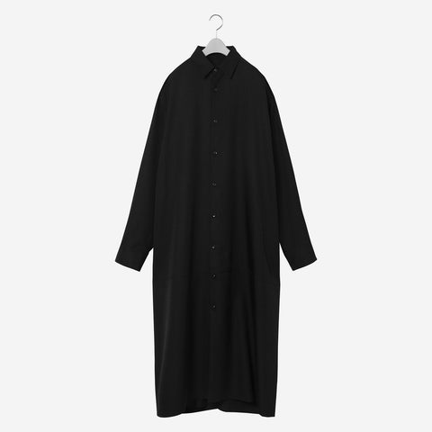 Long Shirt Coat / black