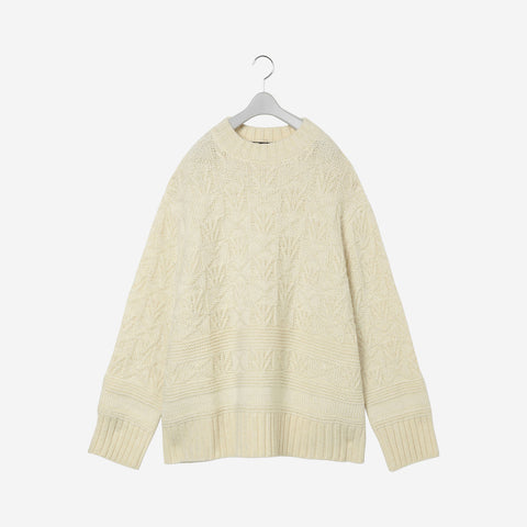 Hunting Oversized Knit / white