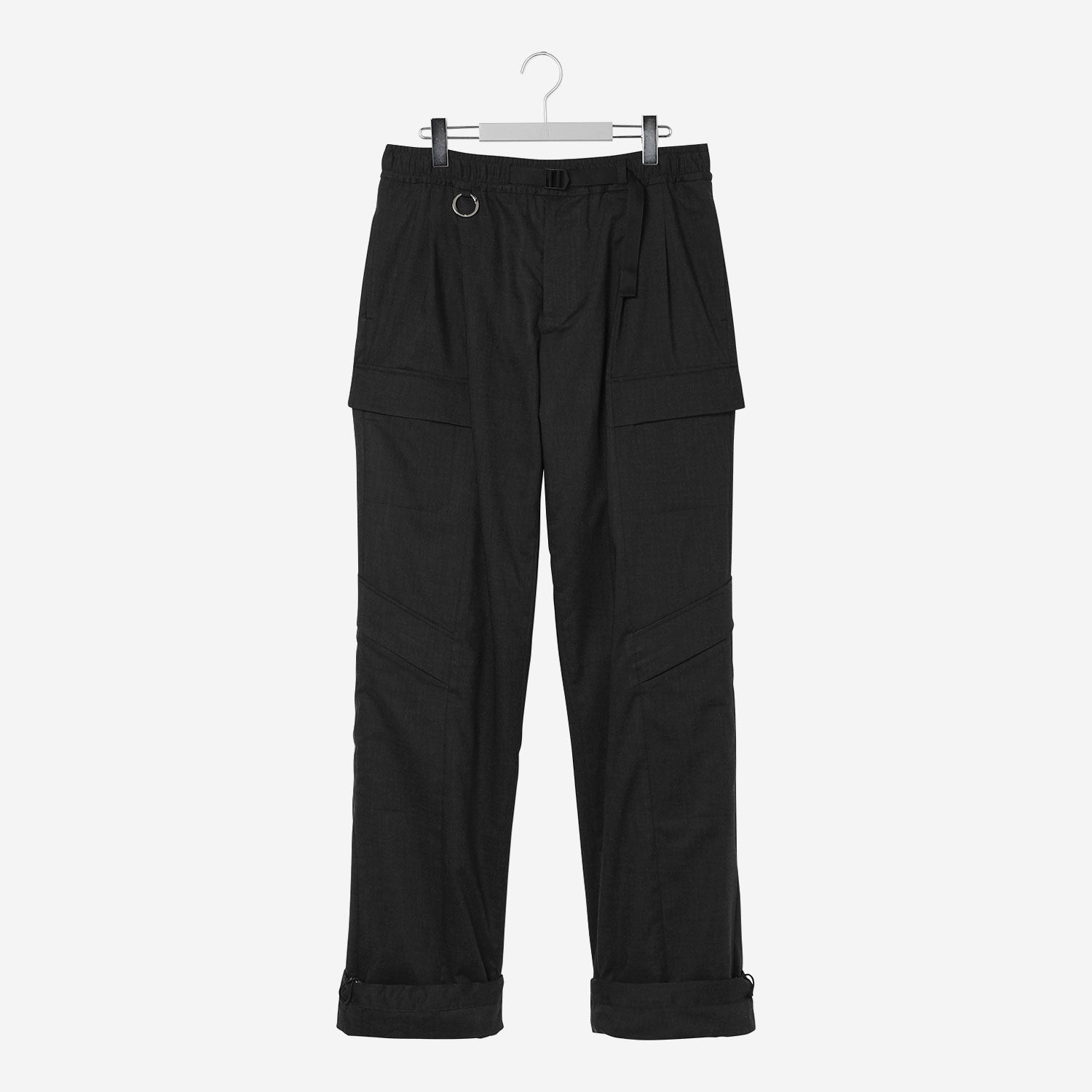 NERDRUM Type-B / Technical Wool Cargo Pants / black