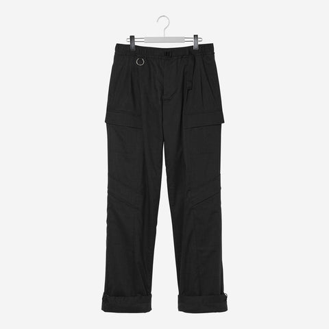 NERDRUM Type-B / Technical Wool Cargo Pants / black