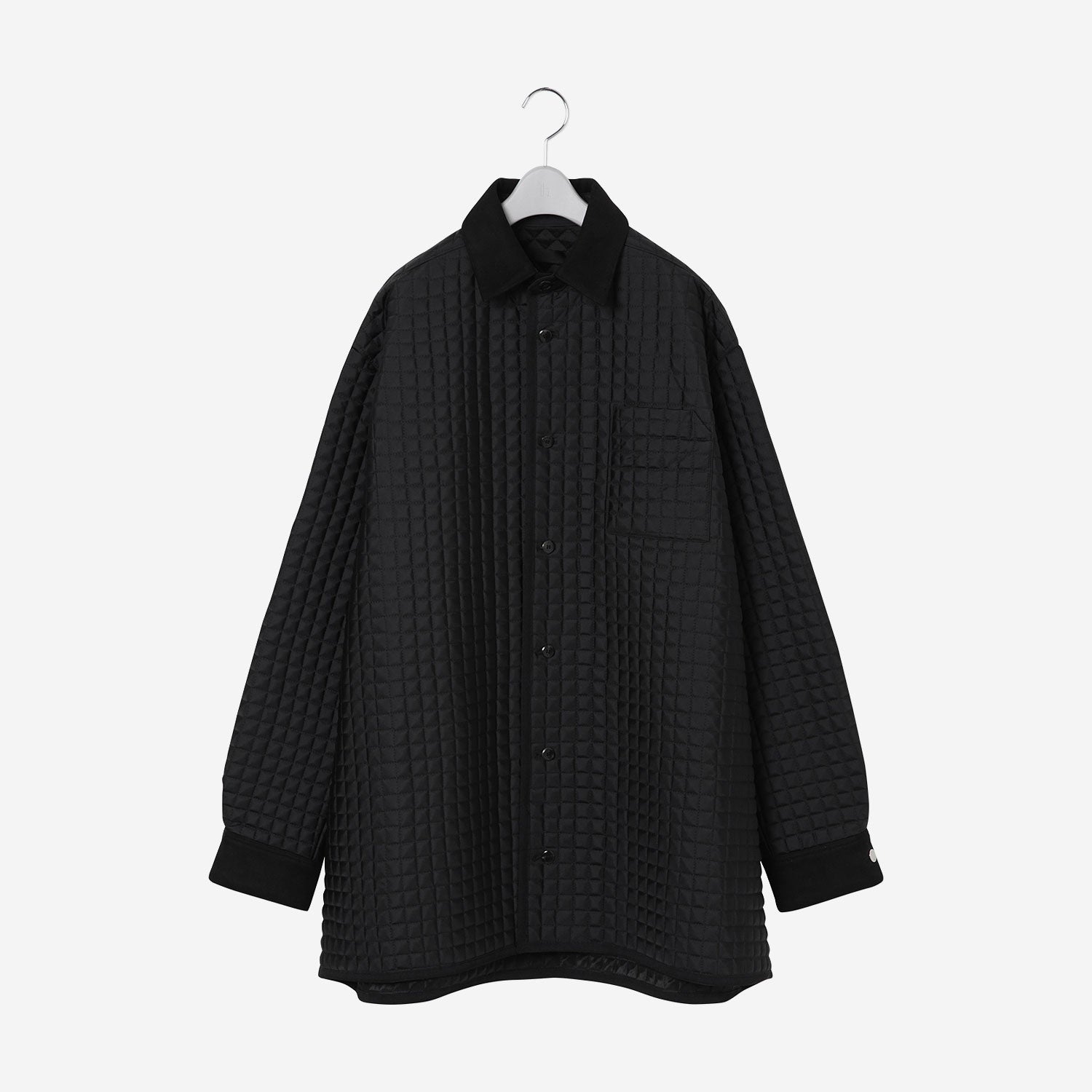 Oversized Quilt Shirt / black – th products