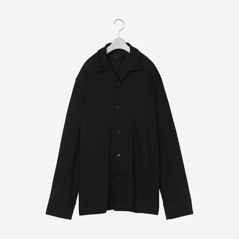 Relax collar Shirt / black