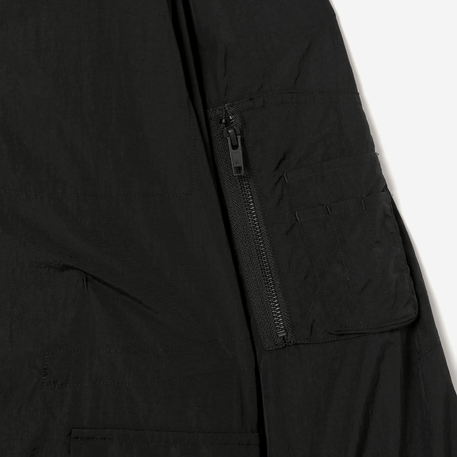 Collar less Military Coat / black