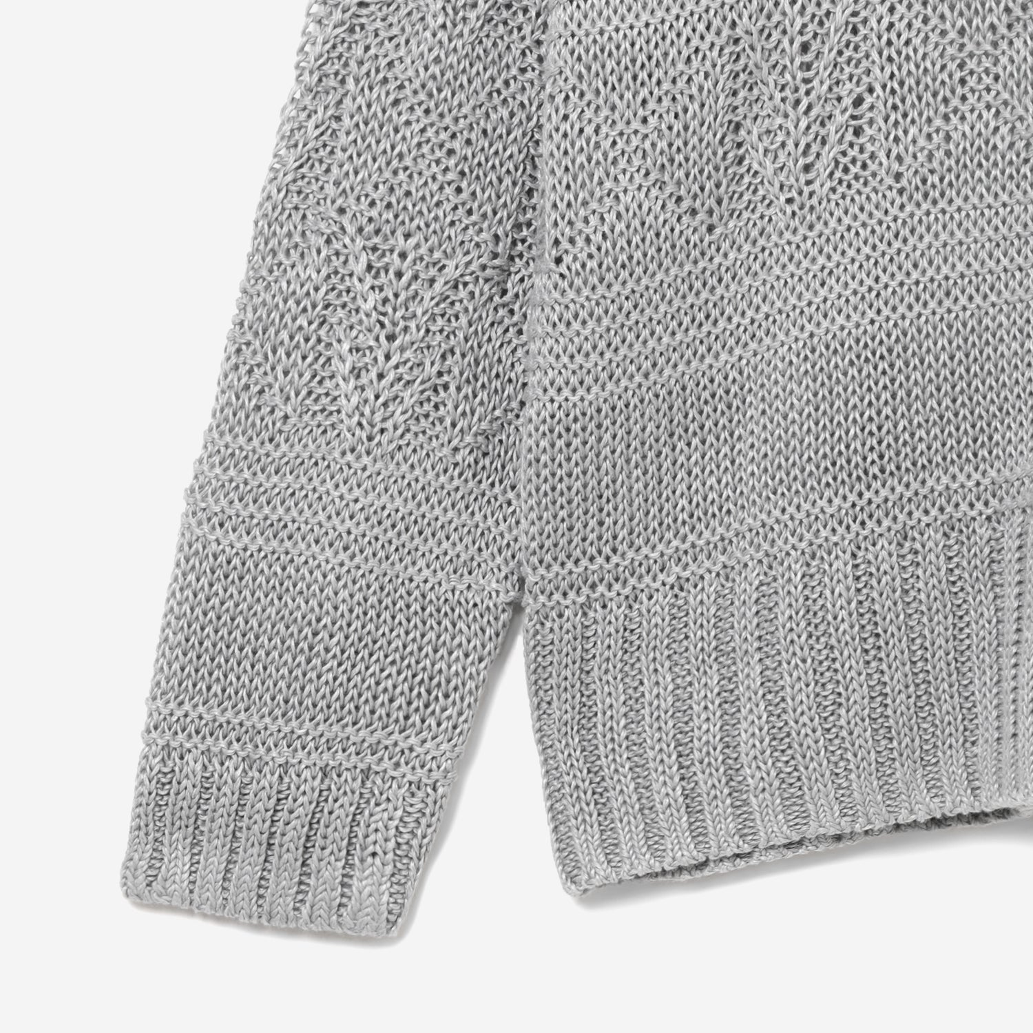 Linen fisherman Knit / gray