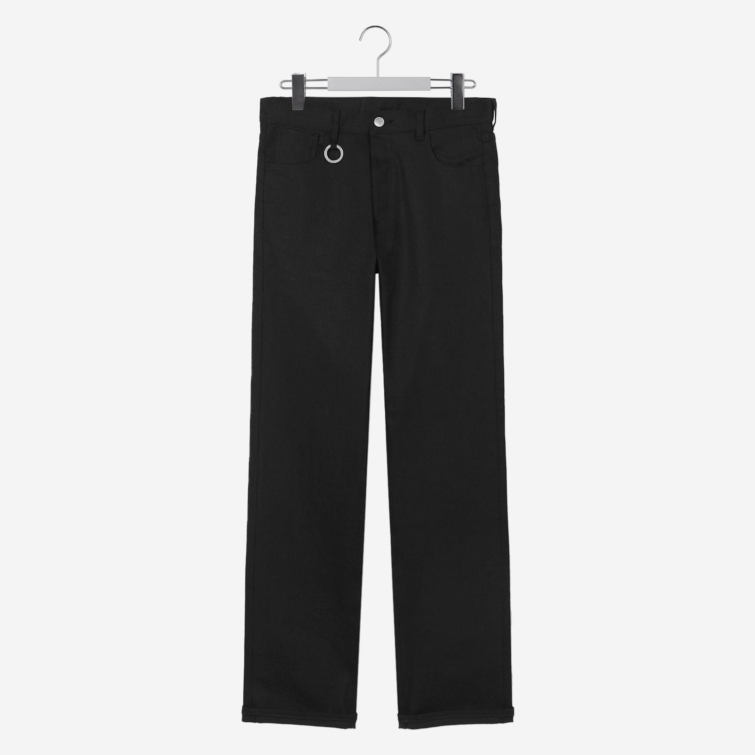 ROBERT / Straight Denim Pants / black