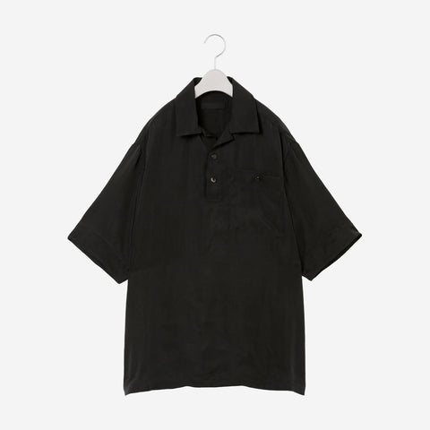 Bowling collar Half Sleeve Shirt (MID) / black