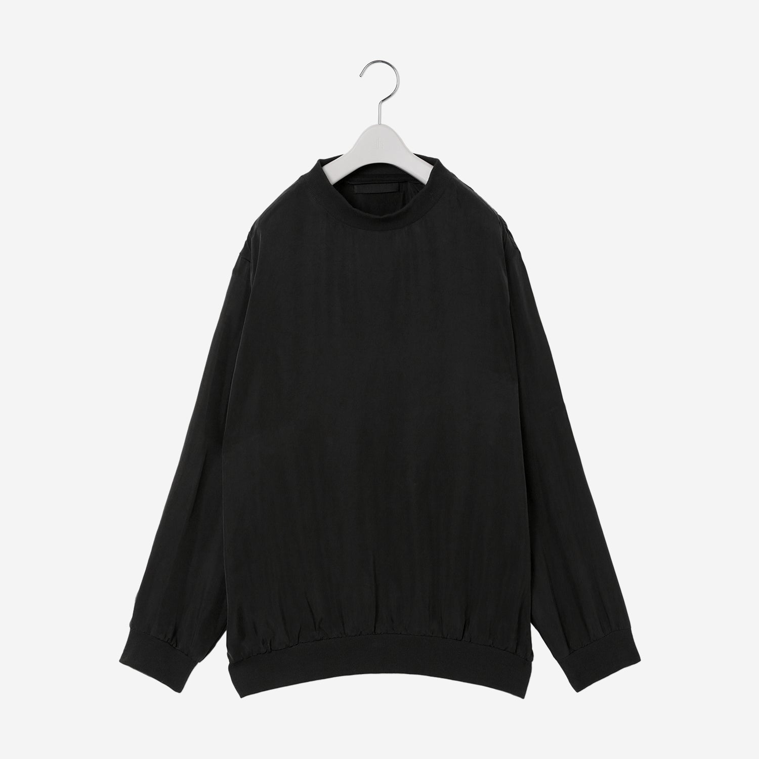 Drape Sweat Shirt / black