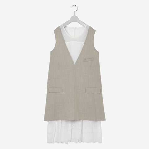 Layered Dress / beige