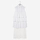 Volume Layered Dress / white