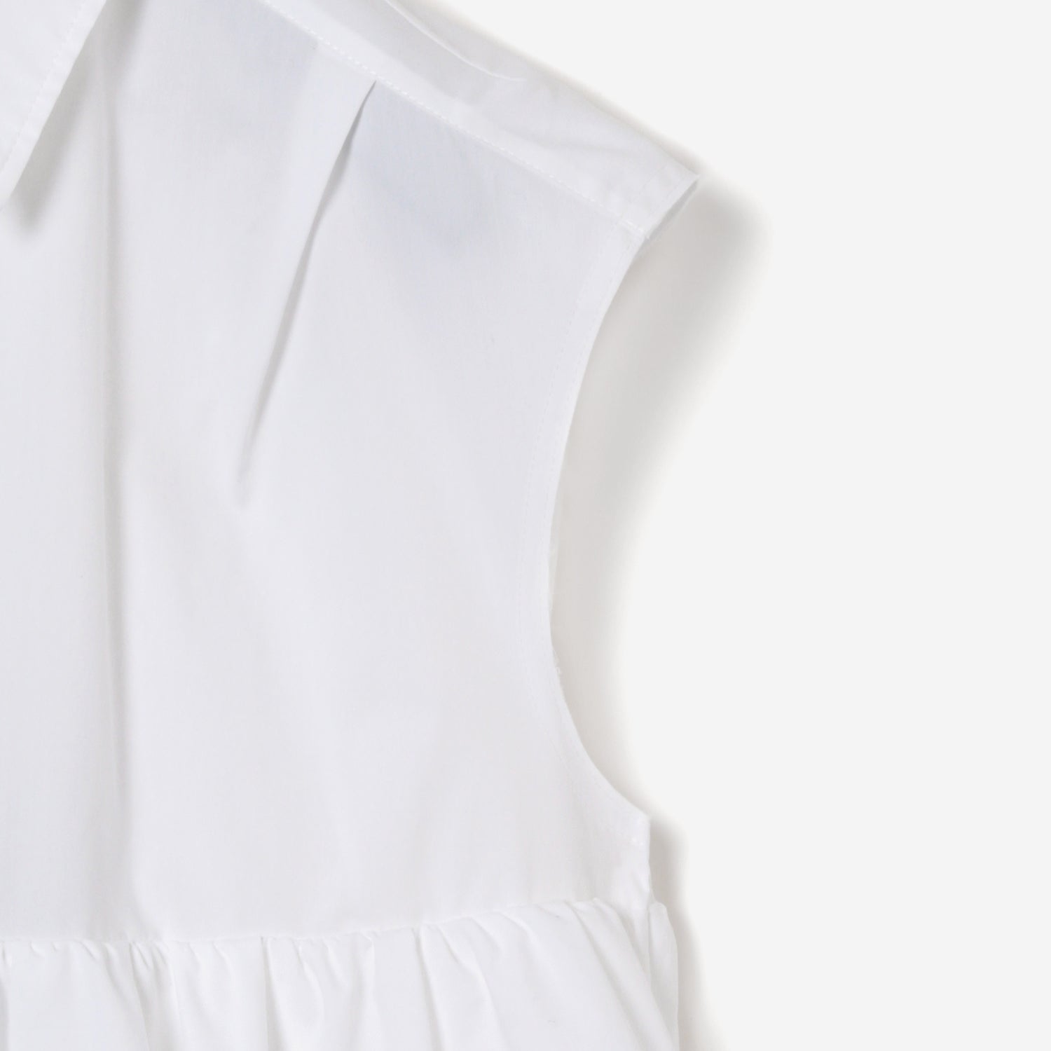 Volume Layered Dress / white
