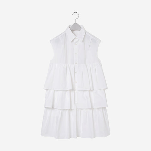 Volume Dress / white