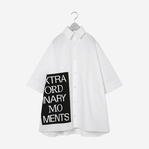 Oversized Graphic Shirt / white