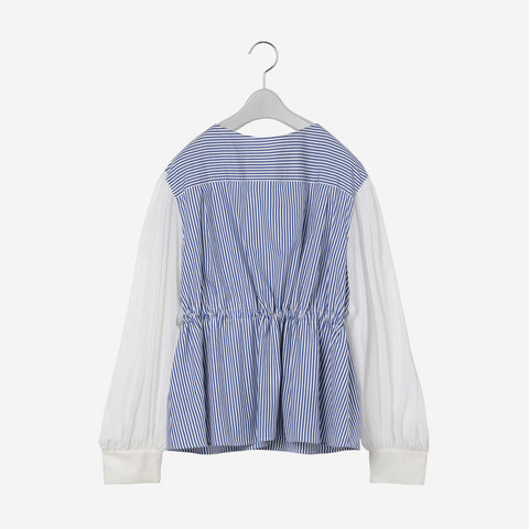 Slashed Blouse / stripe