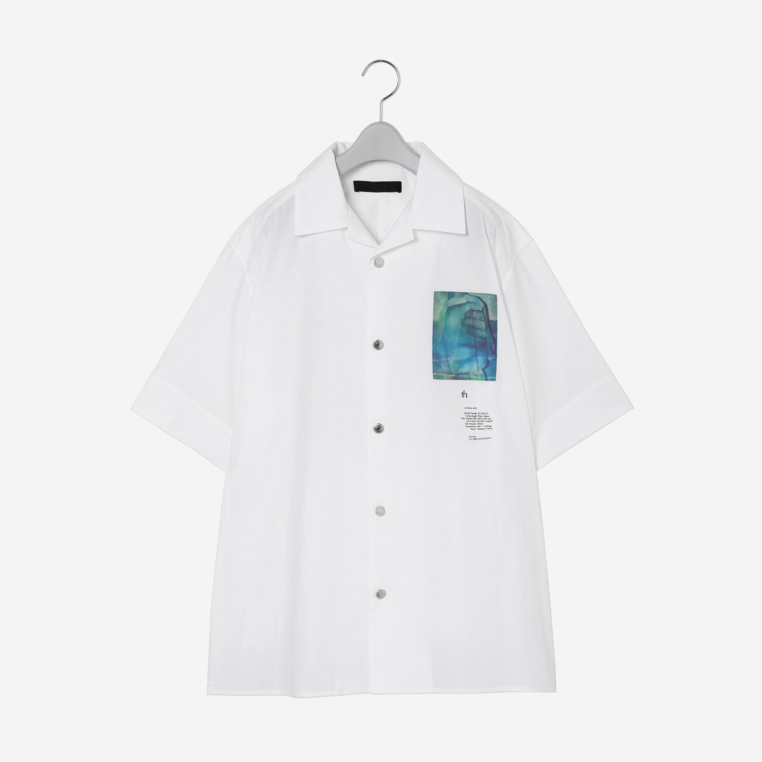 DY Drop Shoulder Half sleeve Shirt (MID) / white