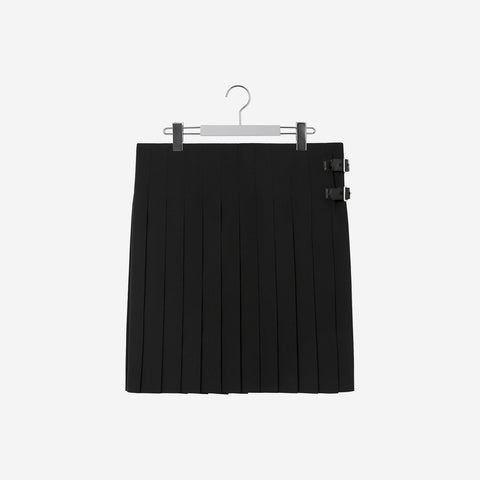 Layer Wrap Skirt / black