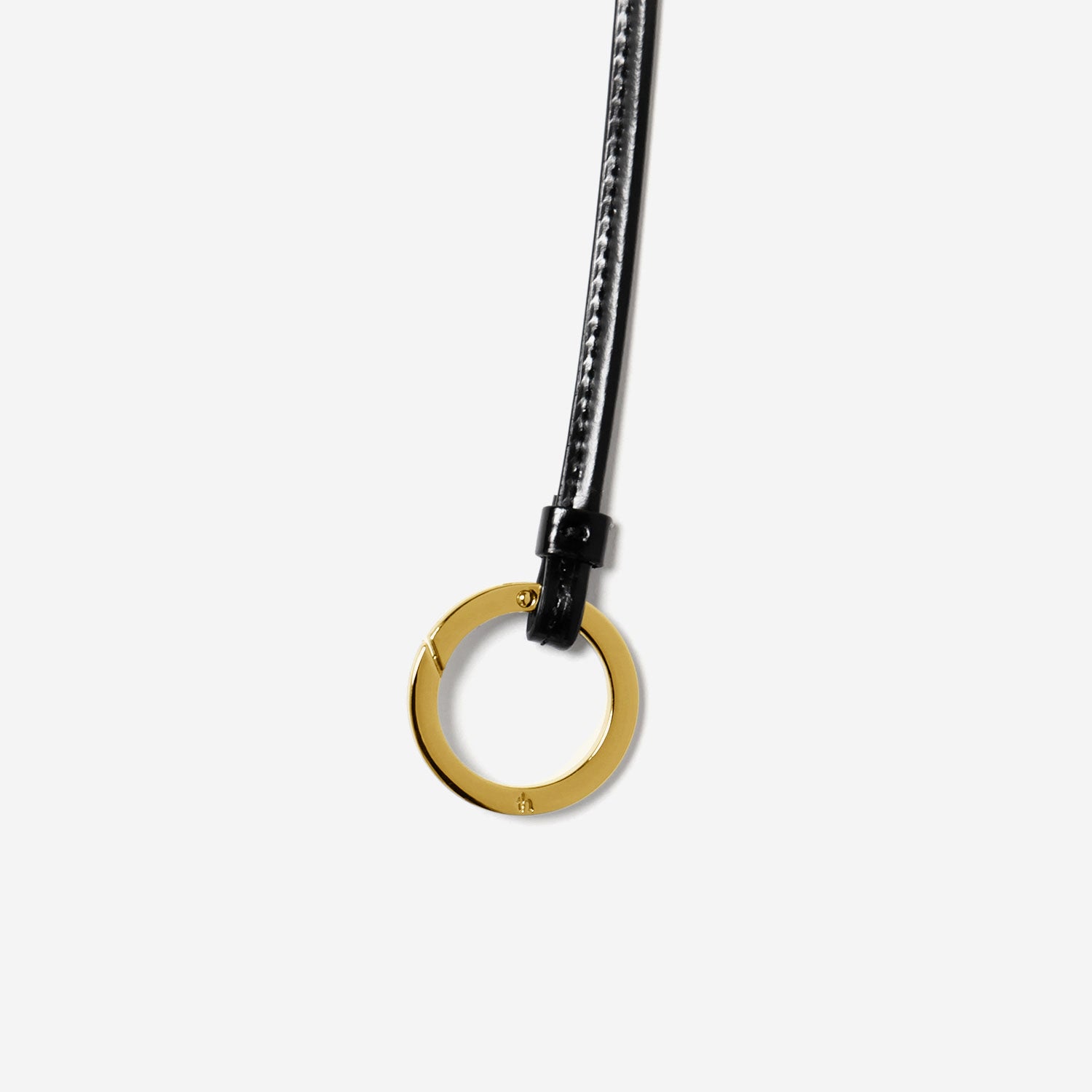 Key Necklace / black × gold