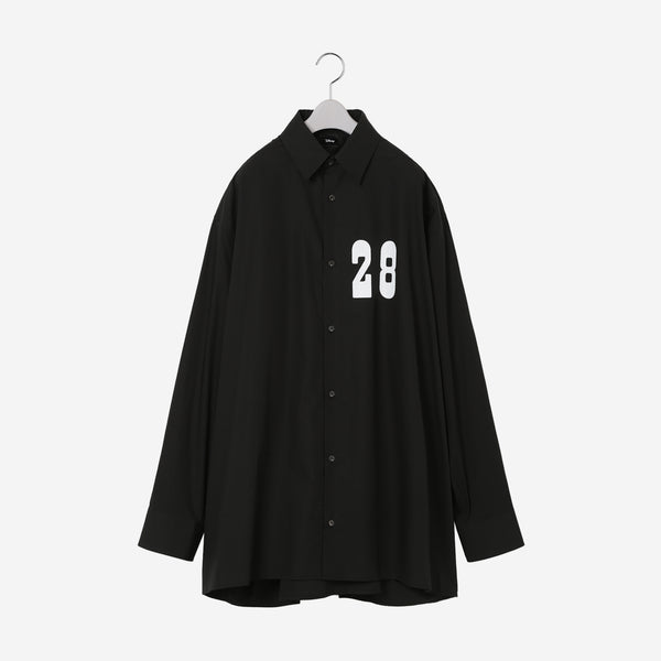 Printed Oversized Shirt / black