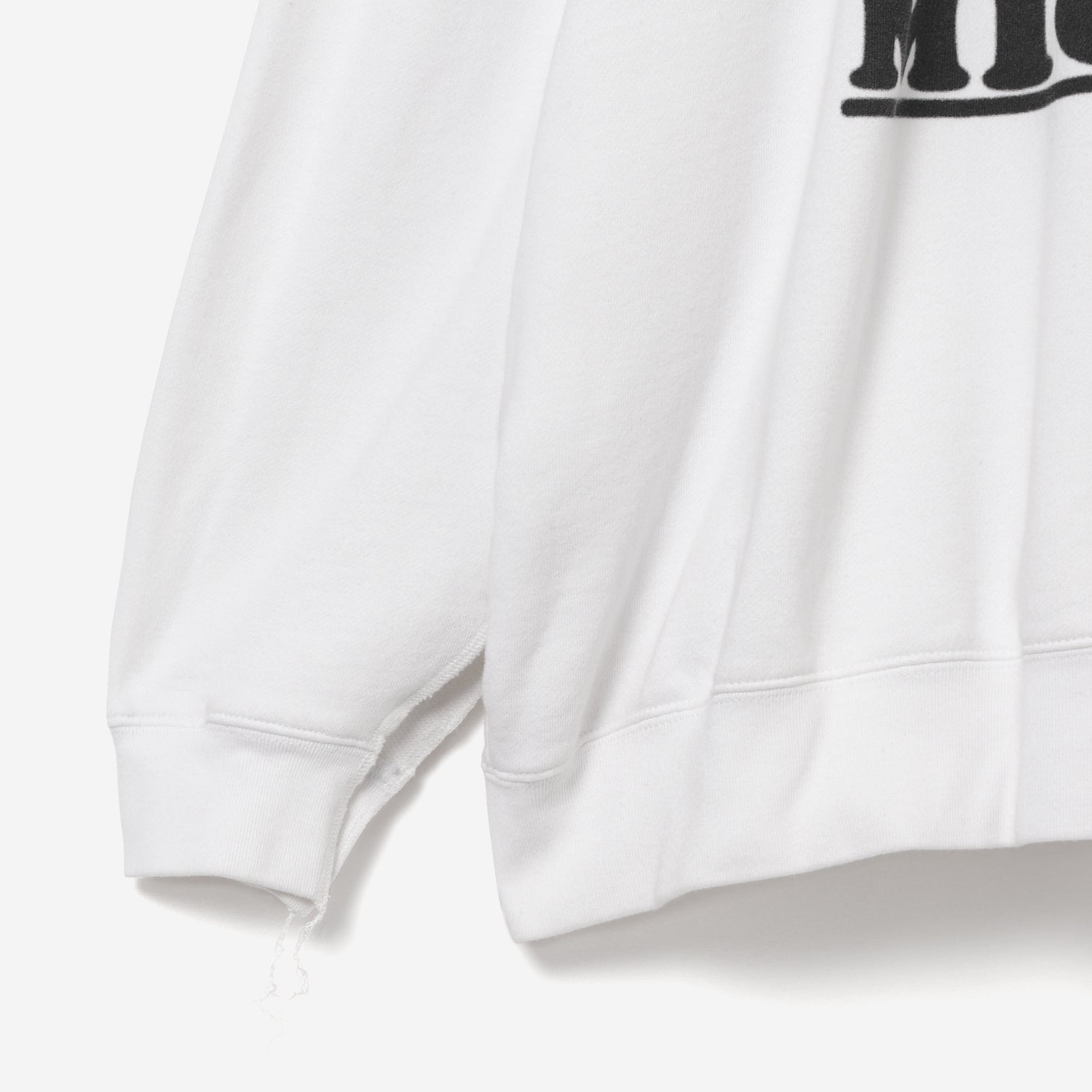 Printed Sweat Shirt / white