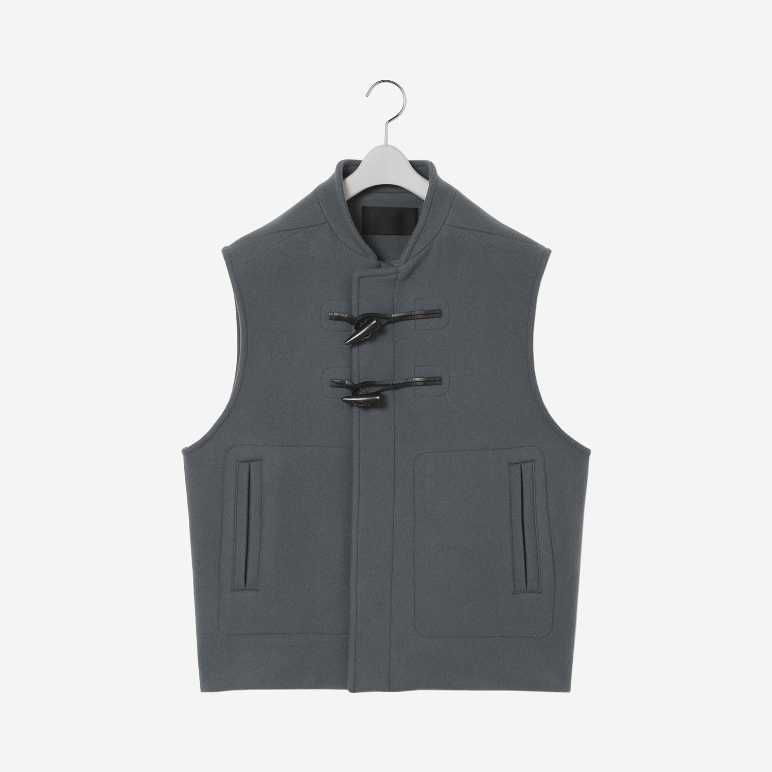 Toggle Oversized Vest / gray