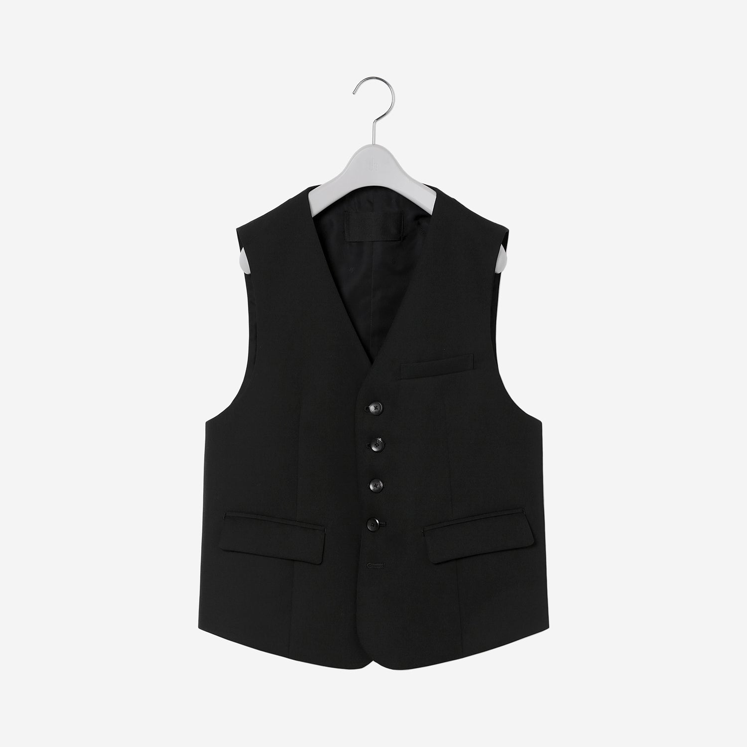 5 Button Vest / black