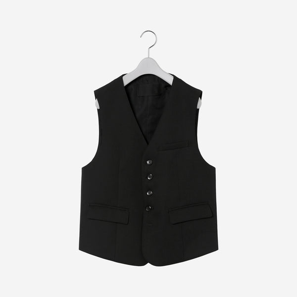 5 Button Vest / black