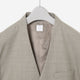 Collar Less Hidden Pocket Coat / beige