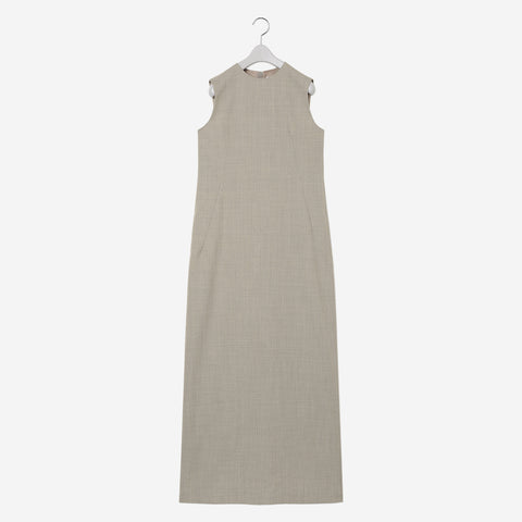 Darts Pocket Dress / beige