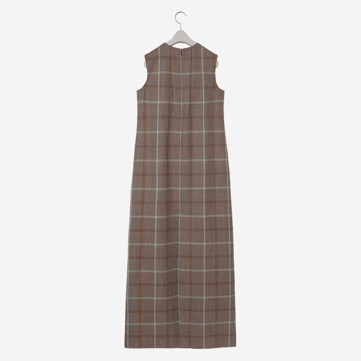 Darts Pocket Dress / check