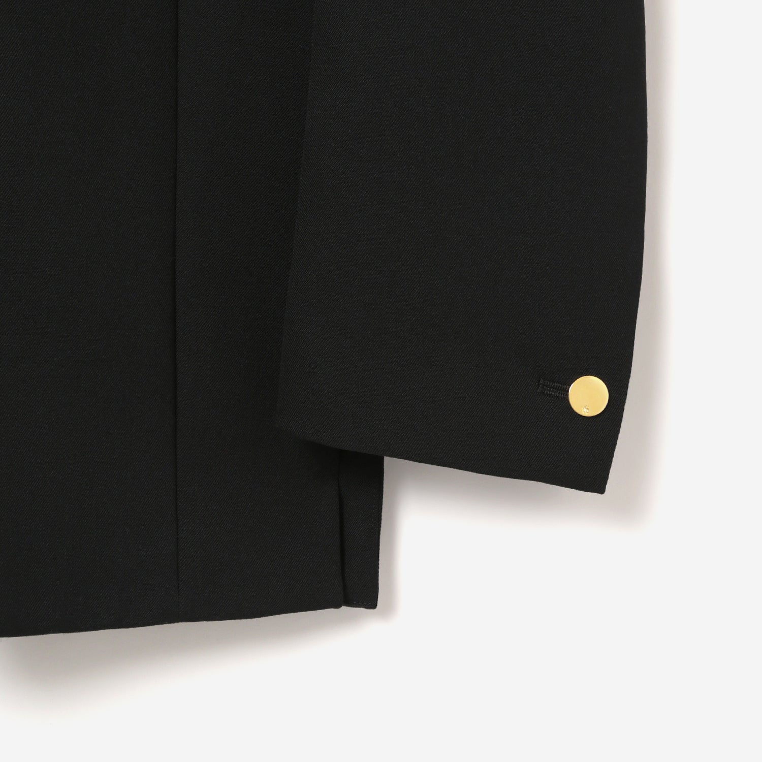 Collar Less Hidden Pocket Jacket / black