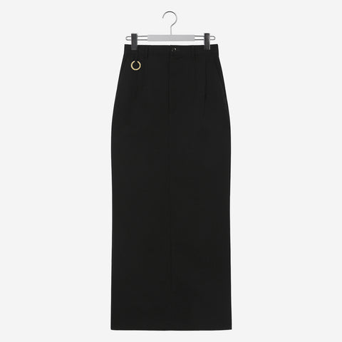 Back Open Skirt / black