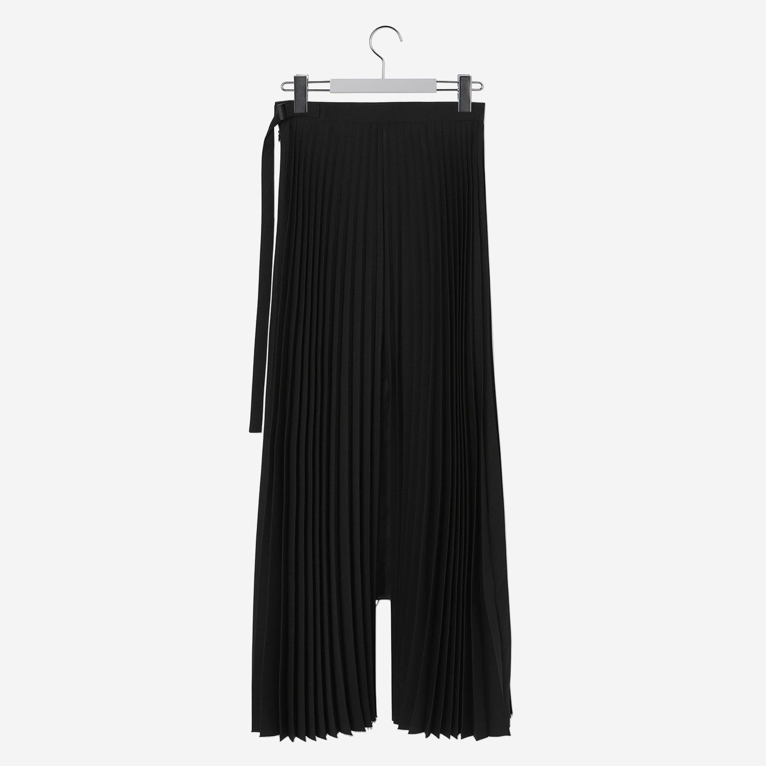 Cutout Pleats Skirt / black