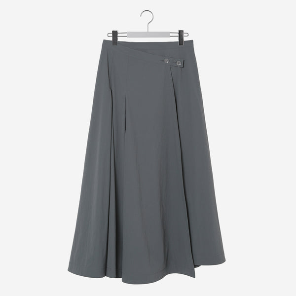Drape Skirt / gray