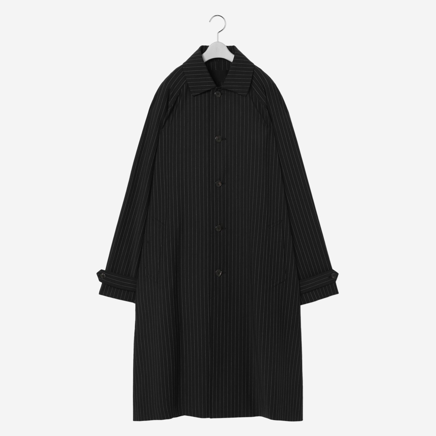 Classical Oversized Coat / black stripe
