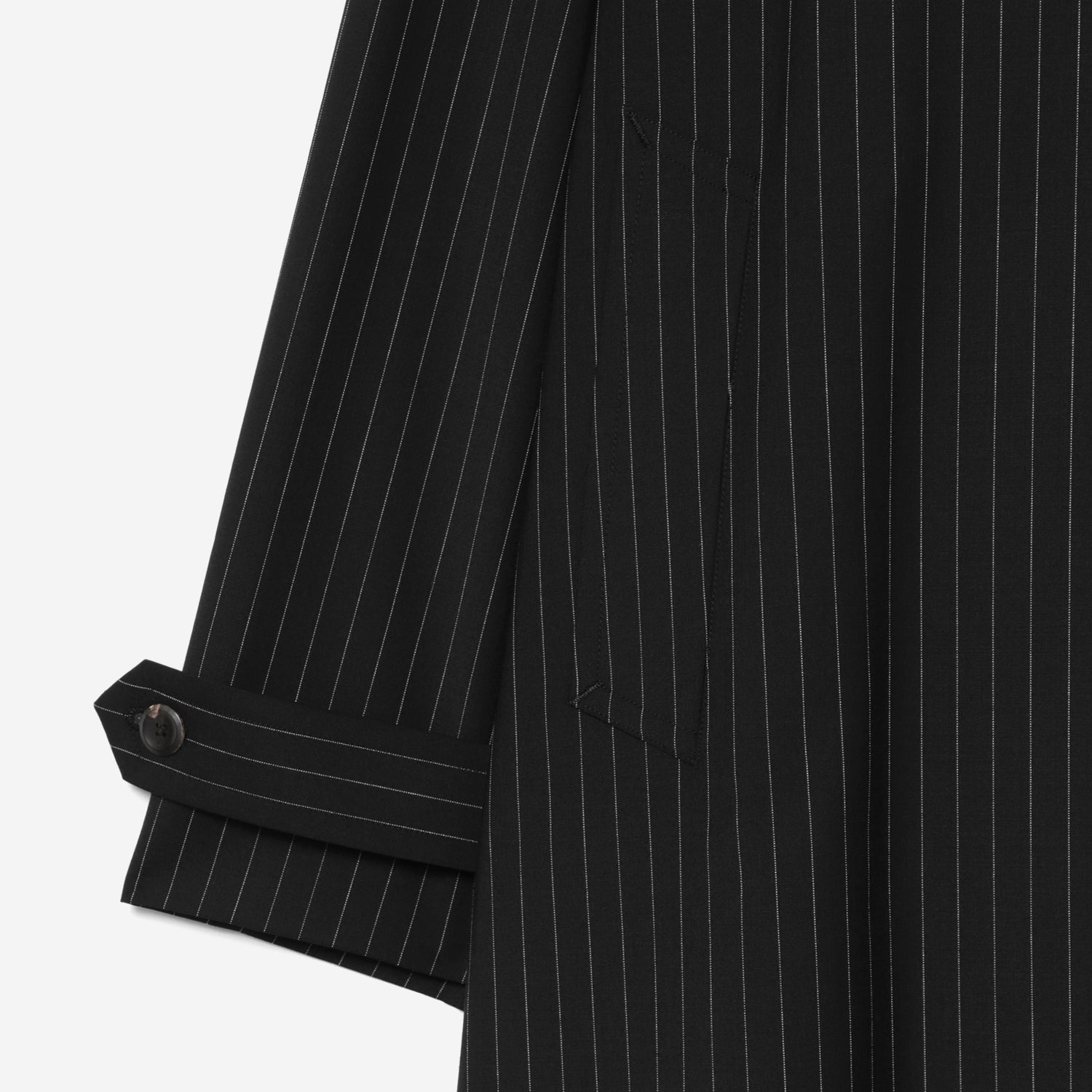 Classical Oversized Coat / black stripe