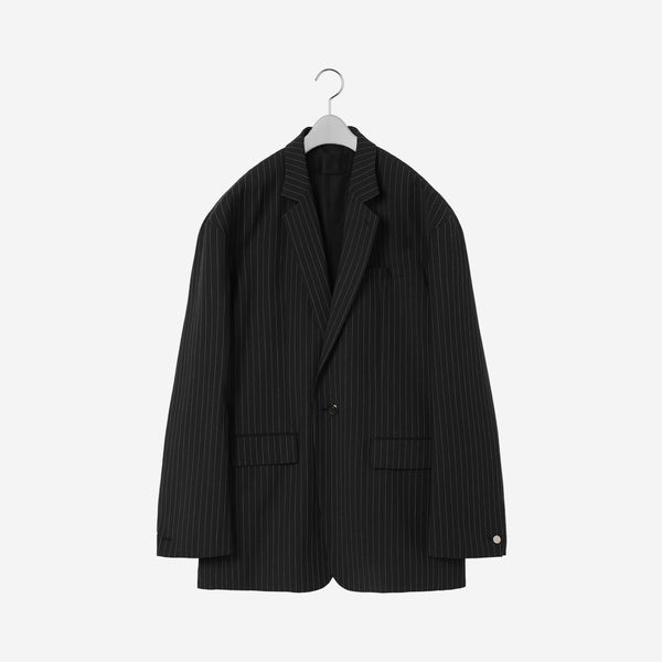 Over Sized Jacket / black stripe