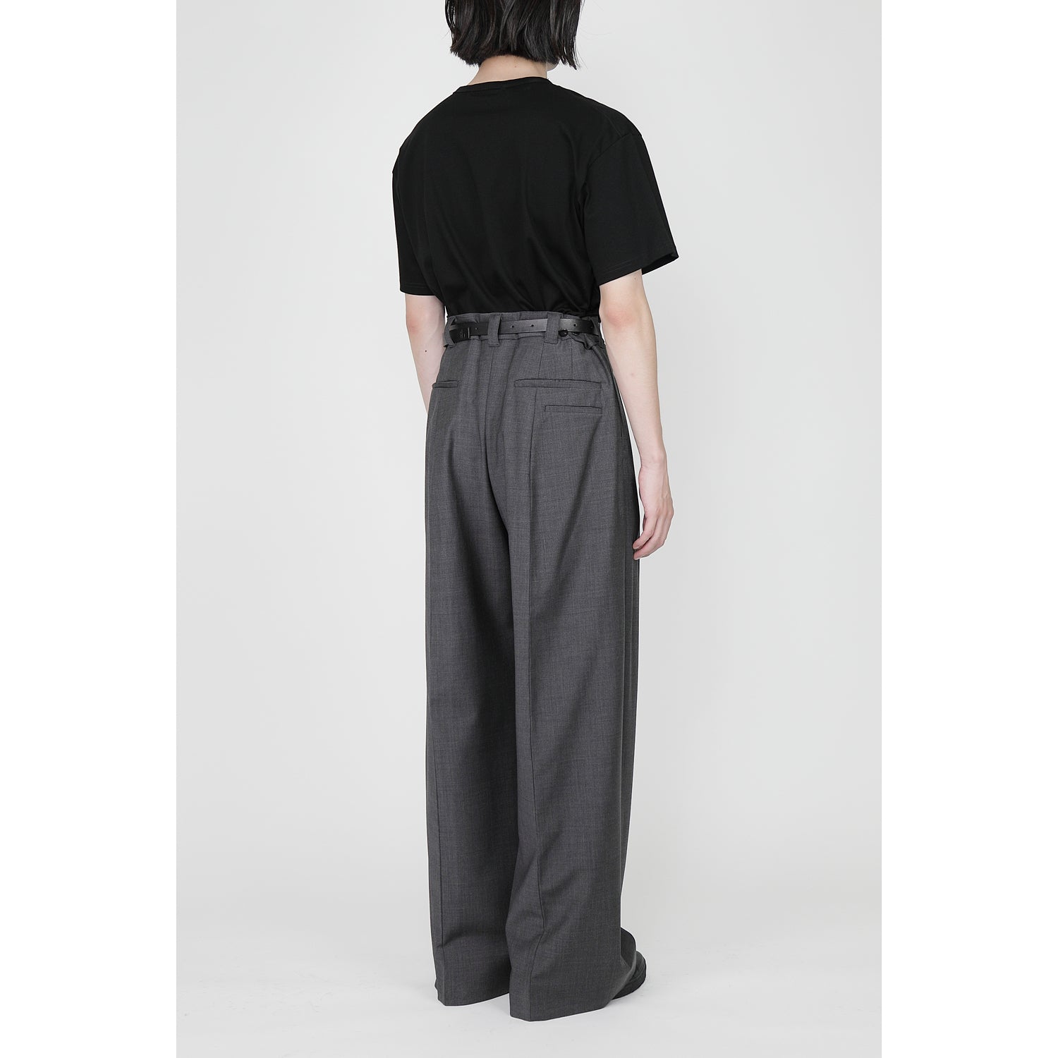 Extra Volumed Tapered Pants / gray