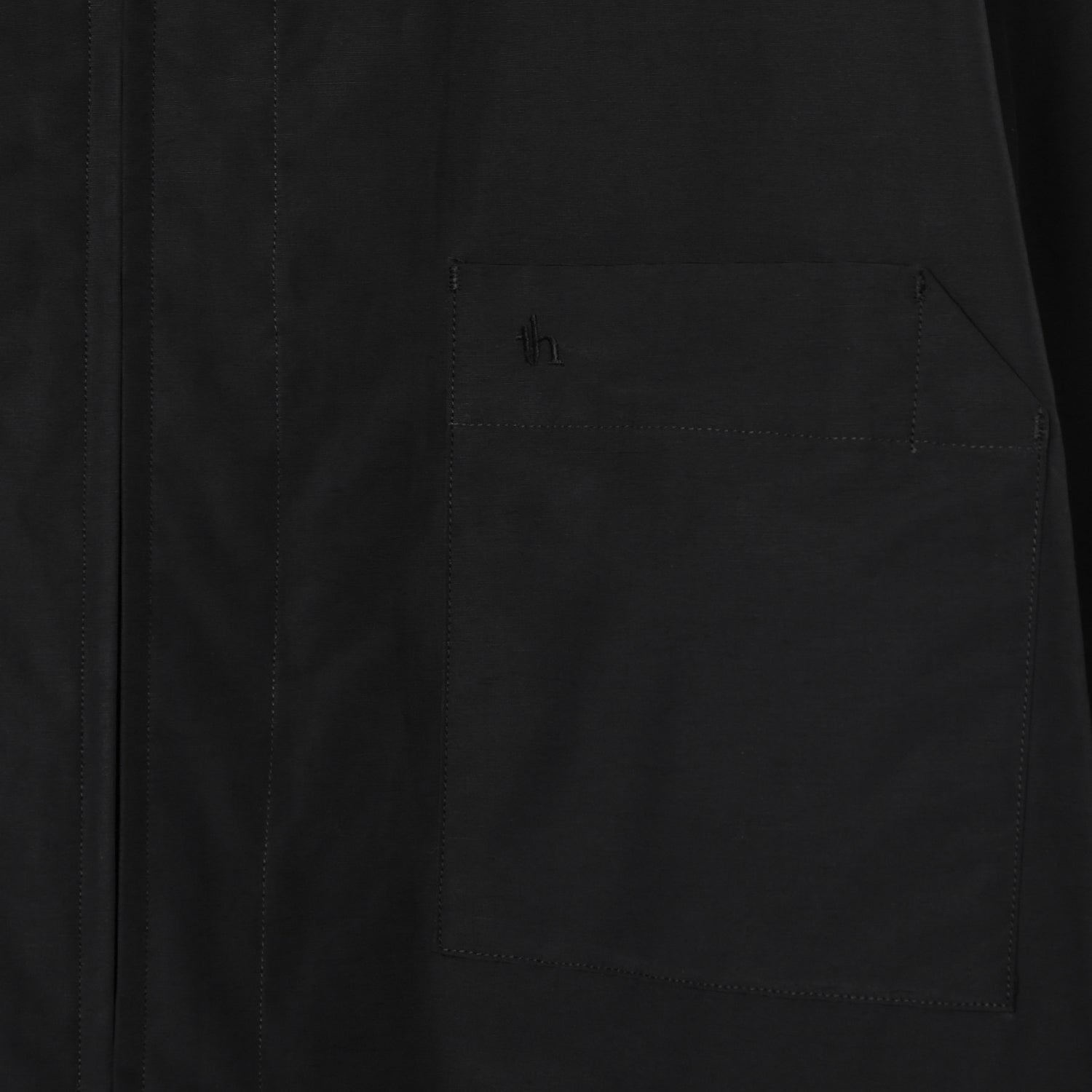 Midsize L/S Zip Shirt / black