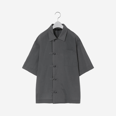 Oriental Half Sleeve Shirt / gray