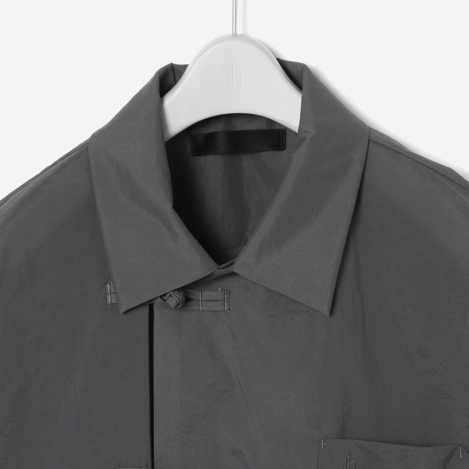 Oriental Half Sleeve Shirt / gray