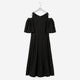 Volumed Sleeve Dress / black