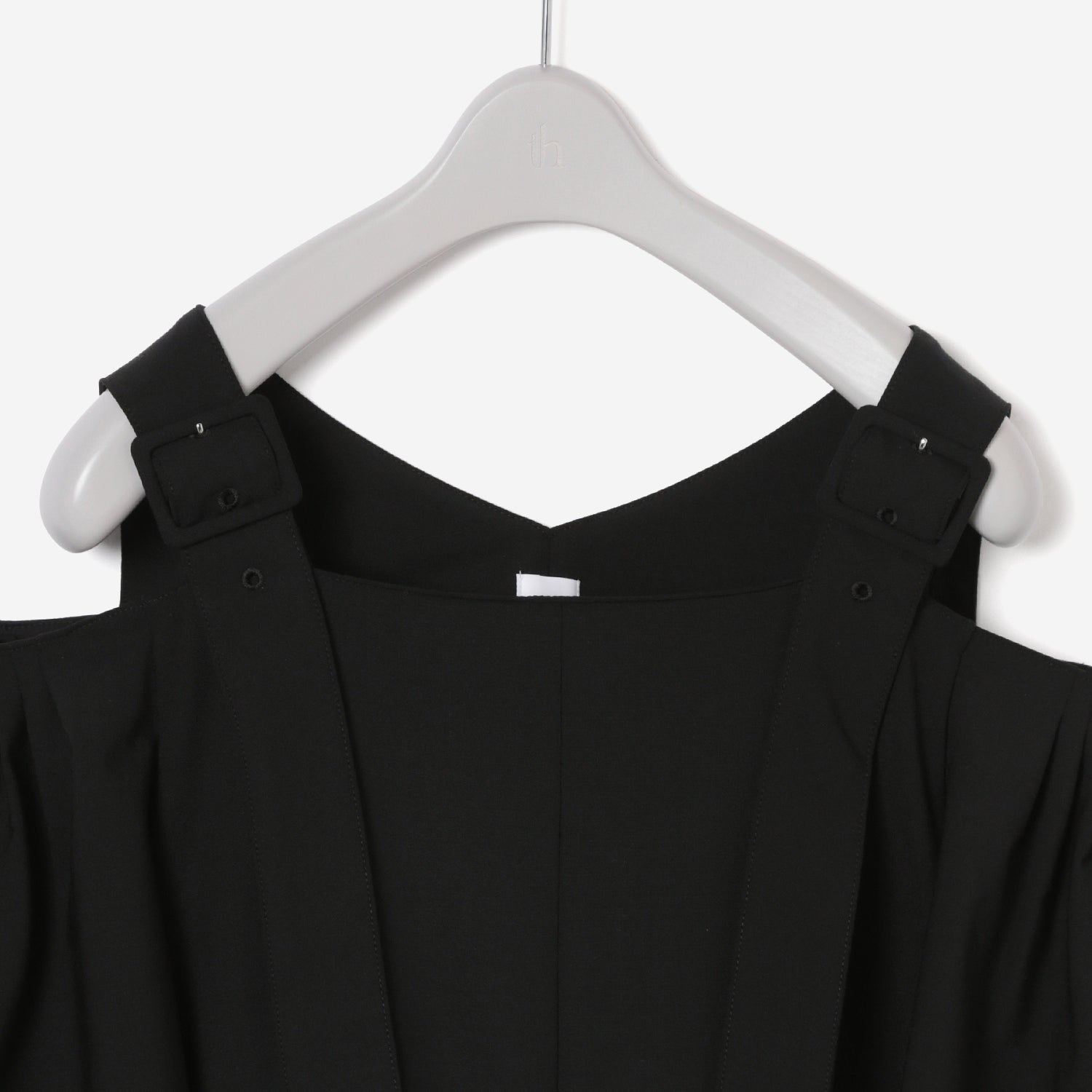 Volumed Sleeve Dress / black