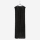 Roundneck Print Sheer Dress / black