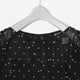 Roundneck Print Sheer Dress / black