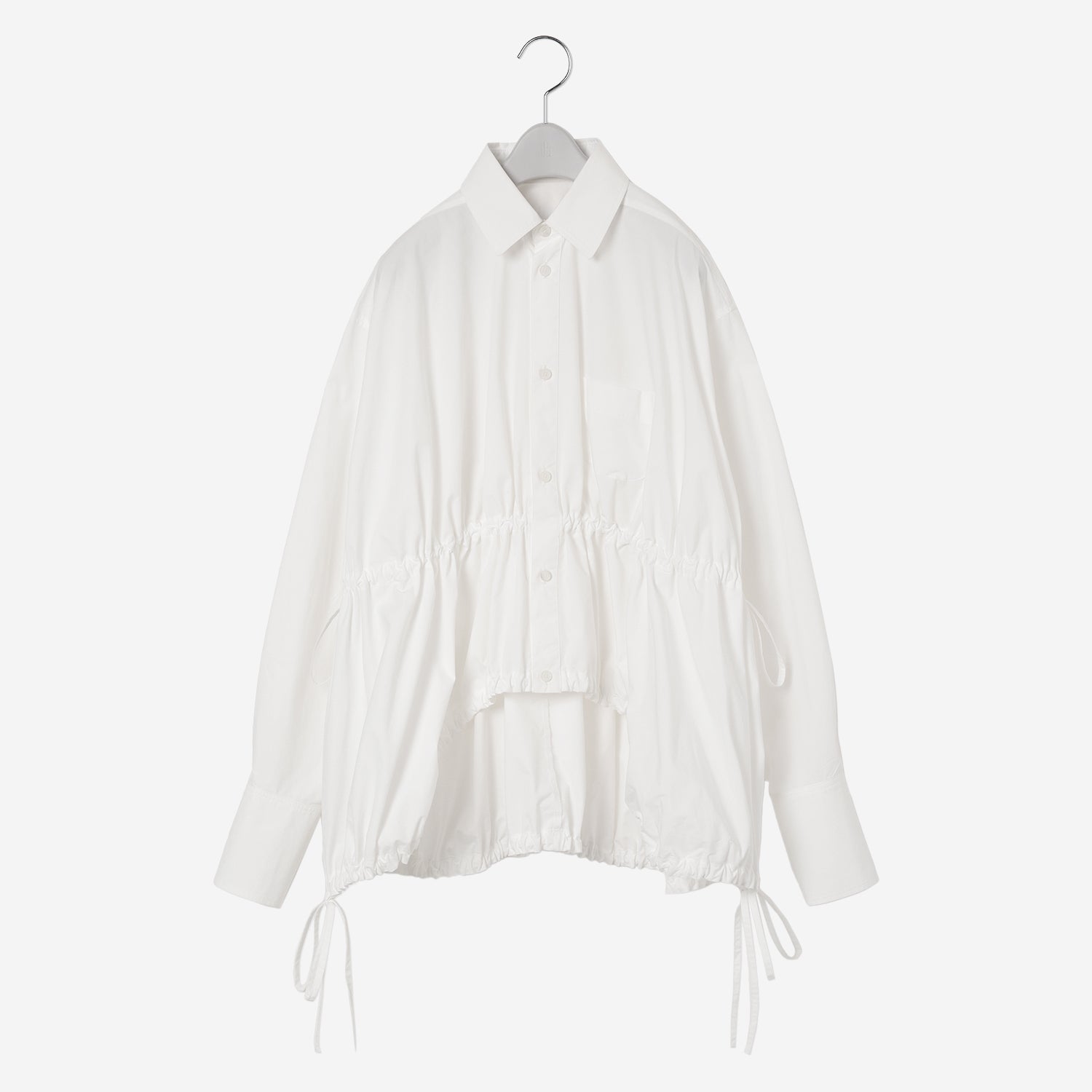 Gathered Shirt / white