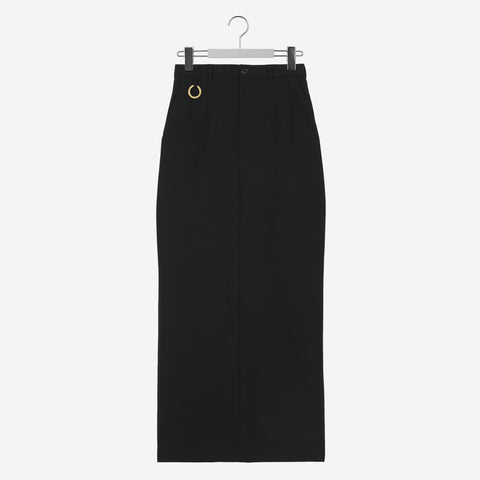 Back Open Skirt / black