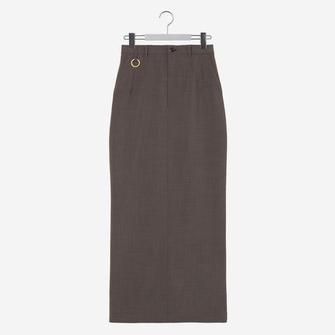 Back Open Skirt / brown