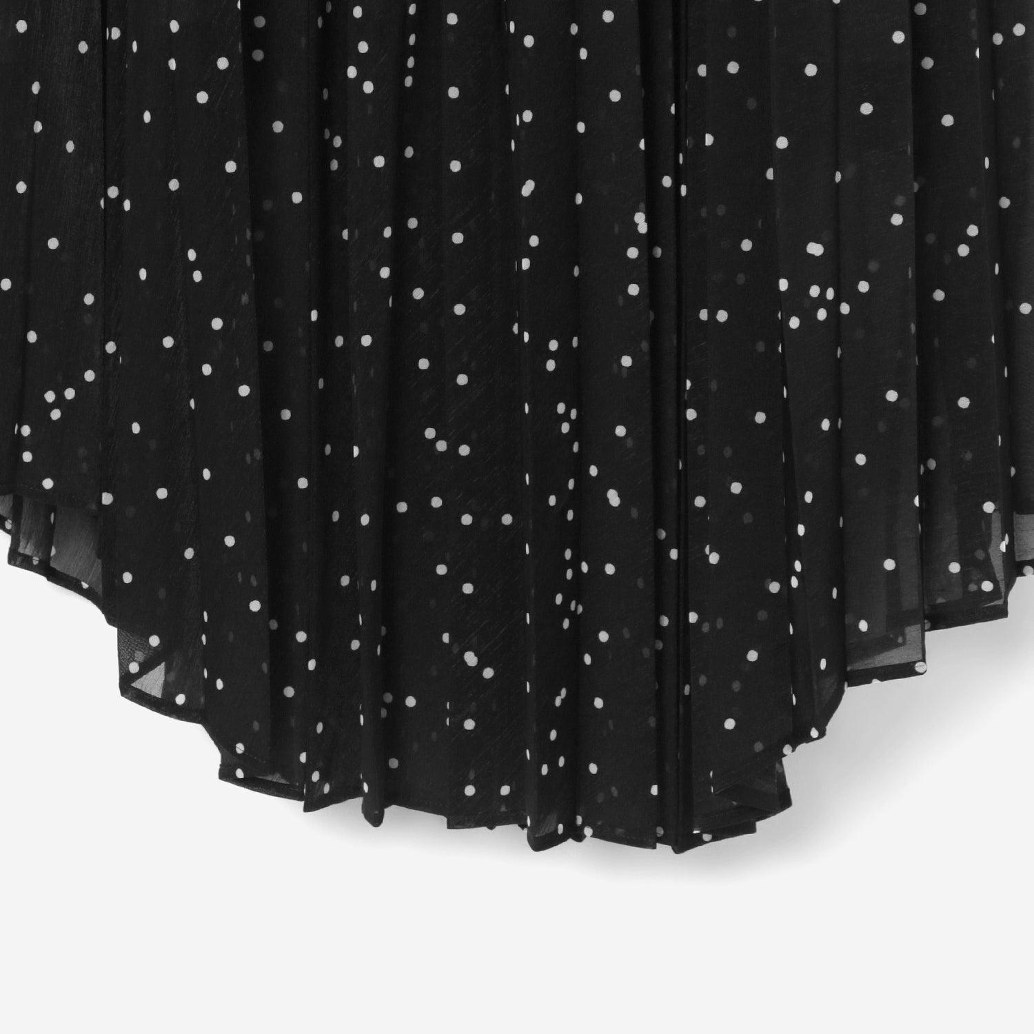 Printed Pleated Skirt / black