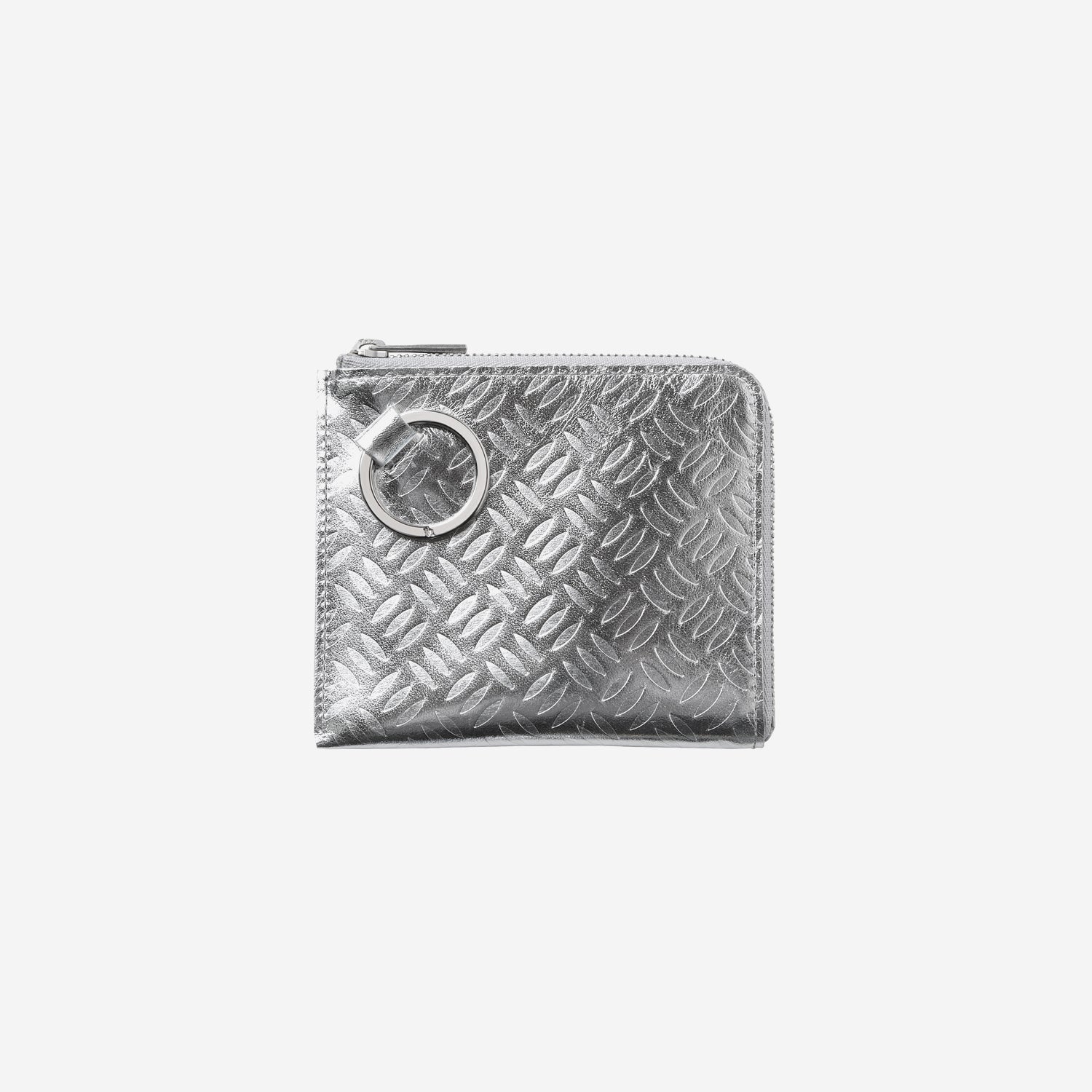 Embossed Coinpurse / silver × silver