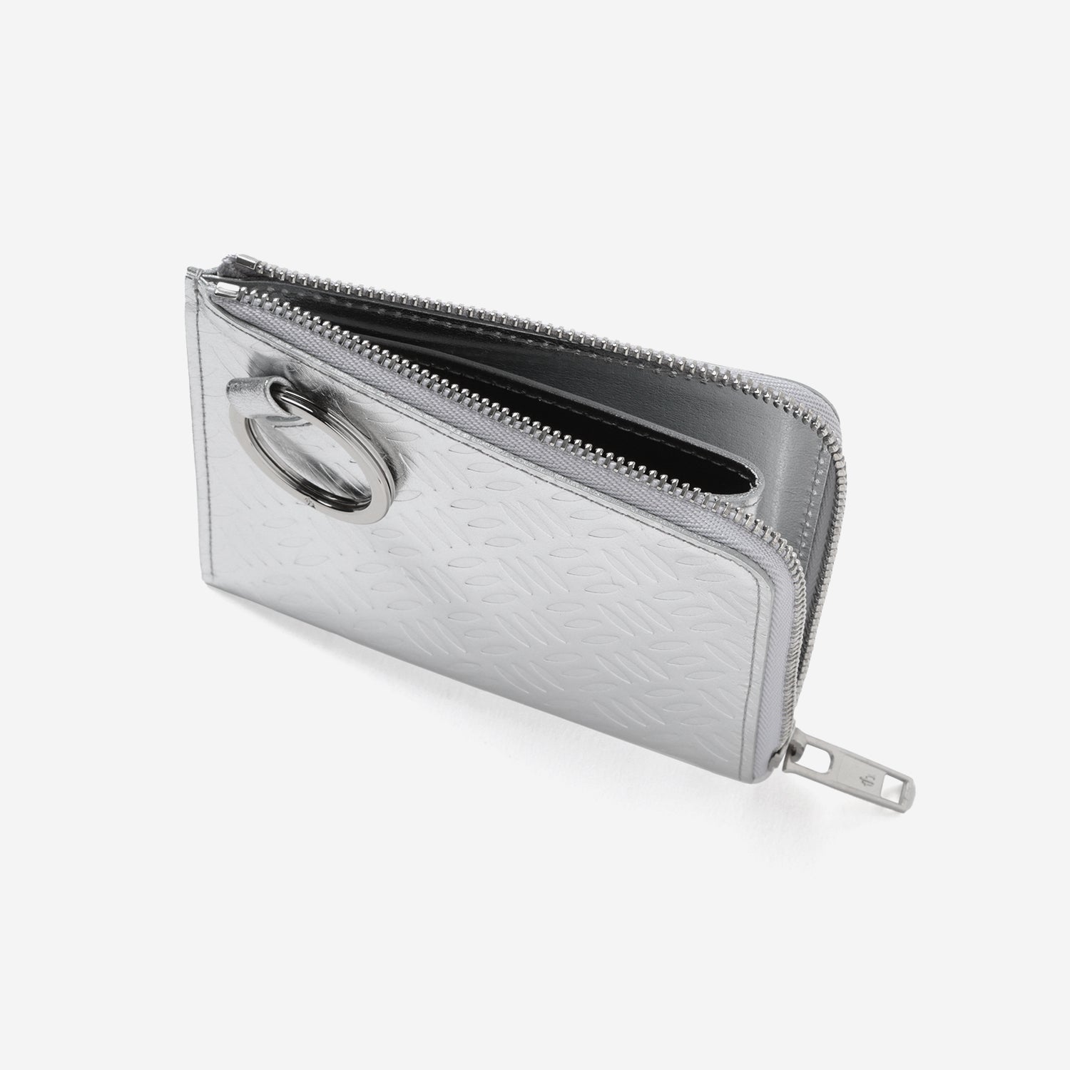 Embossed Coinpurse / silver × silver