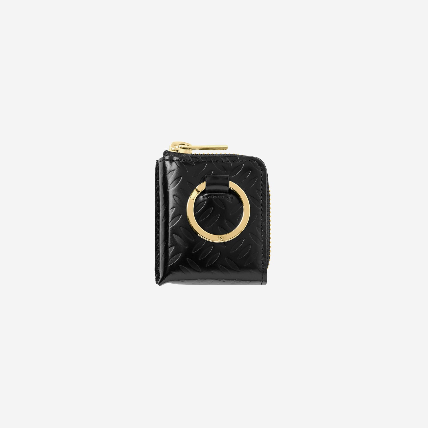 Embossed Airpods / Key Case / black × gold